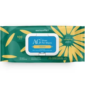 15% OFF: Nurture Pro AG  Silver Pet Wipes (Coconut) 100ct