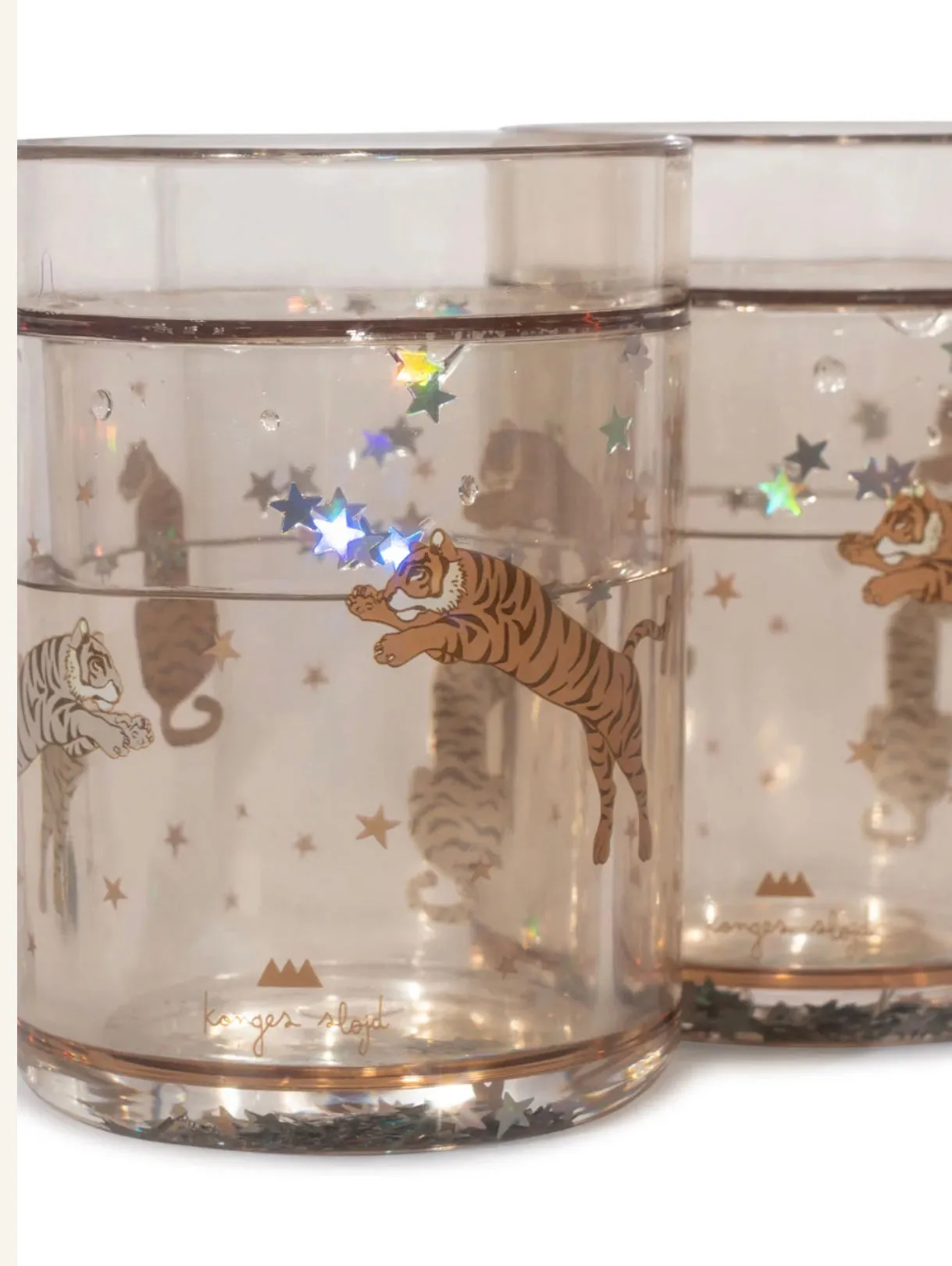 2 pack glitter cups - roar