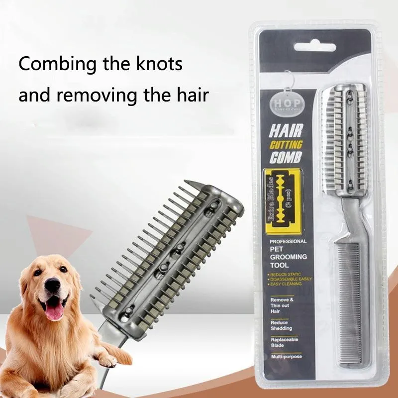 2 Piece Pet Hair Removal Comb Set