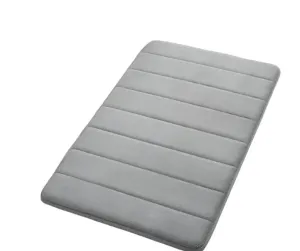 50 80cm Anti Skid Bathroom Mat Quick Dry Memory Cotton Machine Washable
