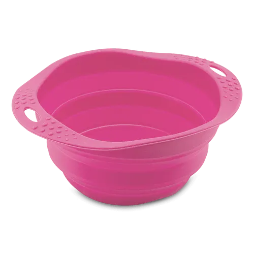 Beco Collapsible Travel Bowl Pink