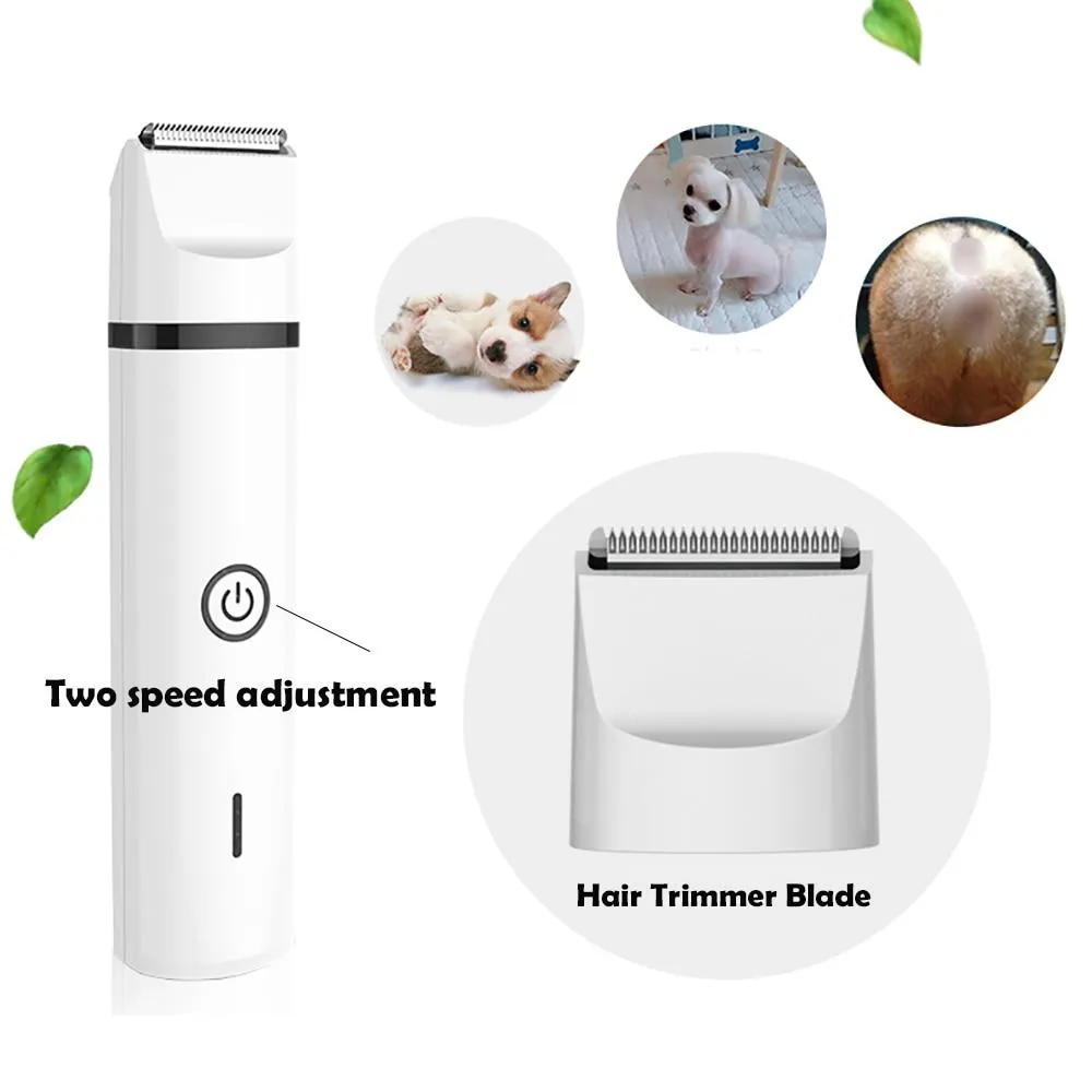 Dog Hair Trimmer & Nail Grinder - 3 in 1 Grooming Tool - USB Rechargeable