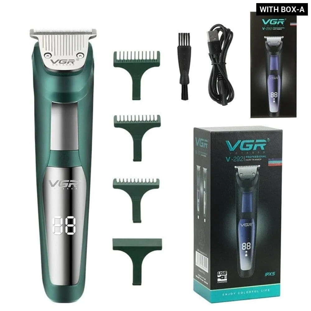Electric Rechargeable Led Hair Cutting Trimmer for Men
