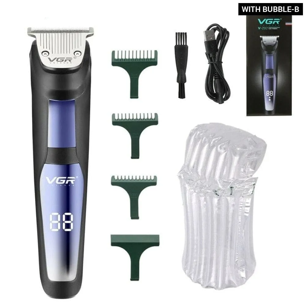 Electric Rechargeable Led Hair Cutting Trimmer for Men