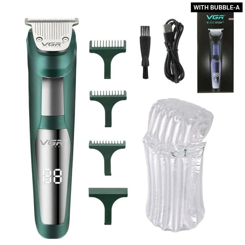 Electric Rechargeable Led Hair Cutting Trimmer for Men
