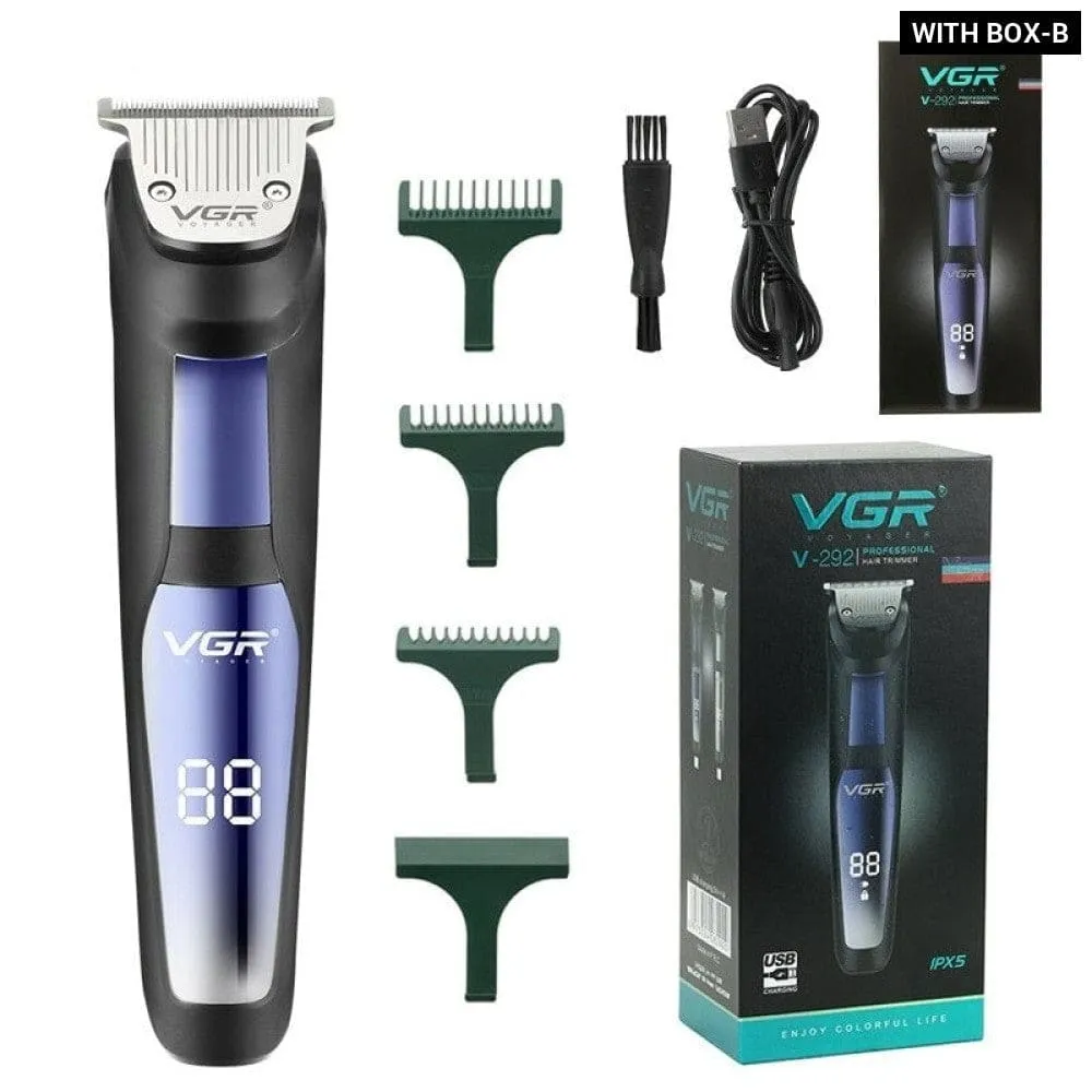 Electric Rechargeable Led Hair Cutting Trimmer for Men