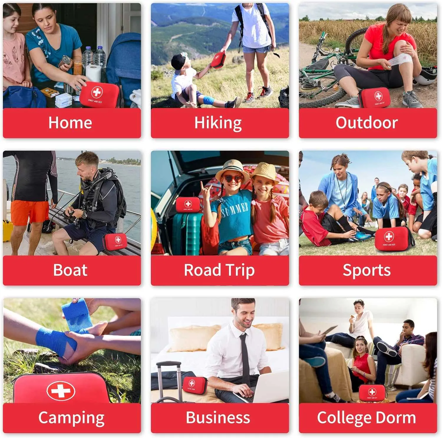 Home Car First Aid Kit Camping Essentials