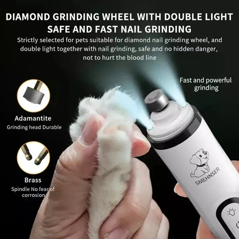 LED Pet Nail Grinder for Gentle Grooming