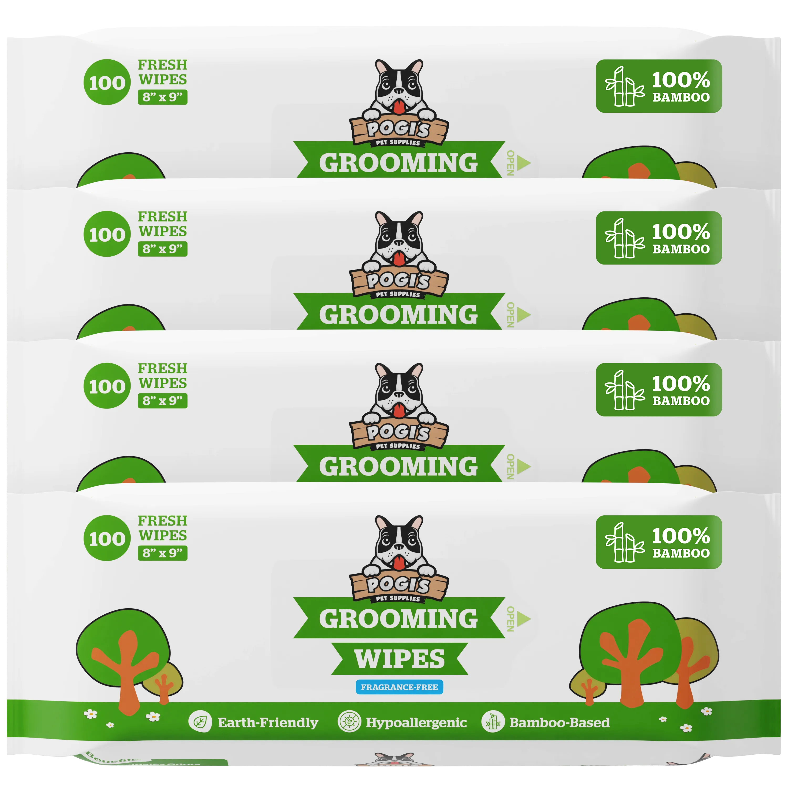 Pogi's Plant-Based Dog Grooming Wipes Pack