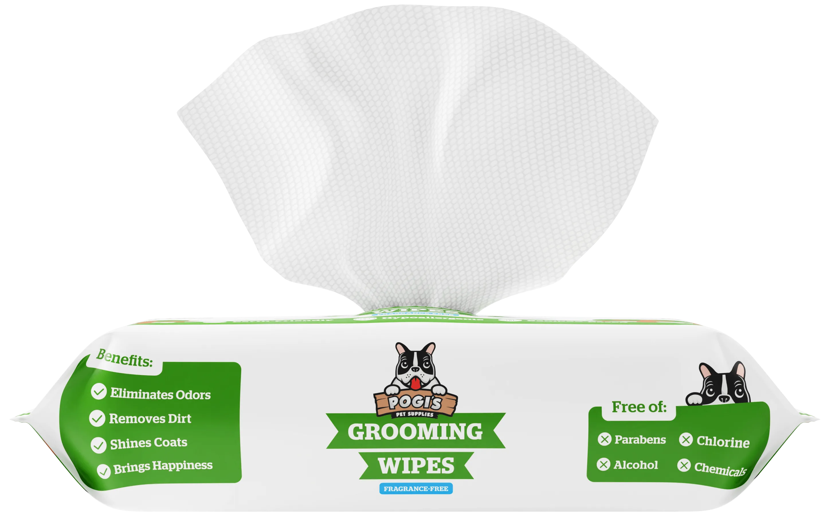 Pogi's Plant-Based Dog Grooming Wipes Pack