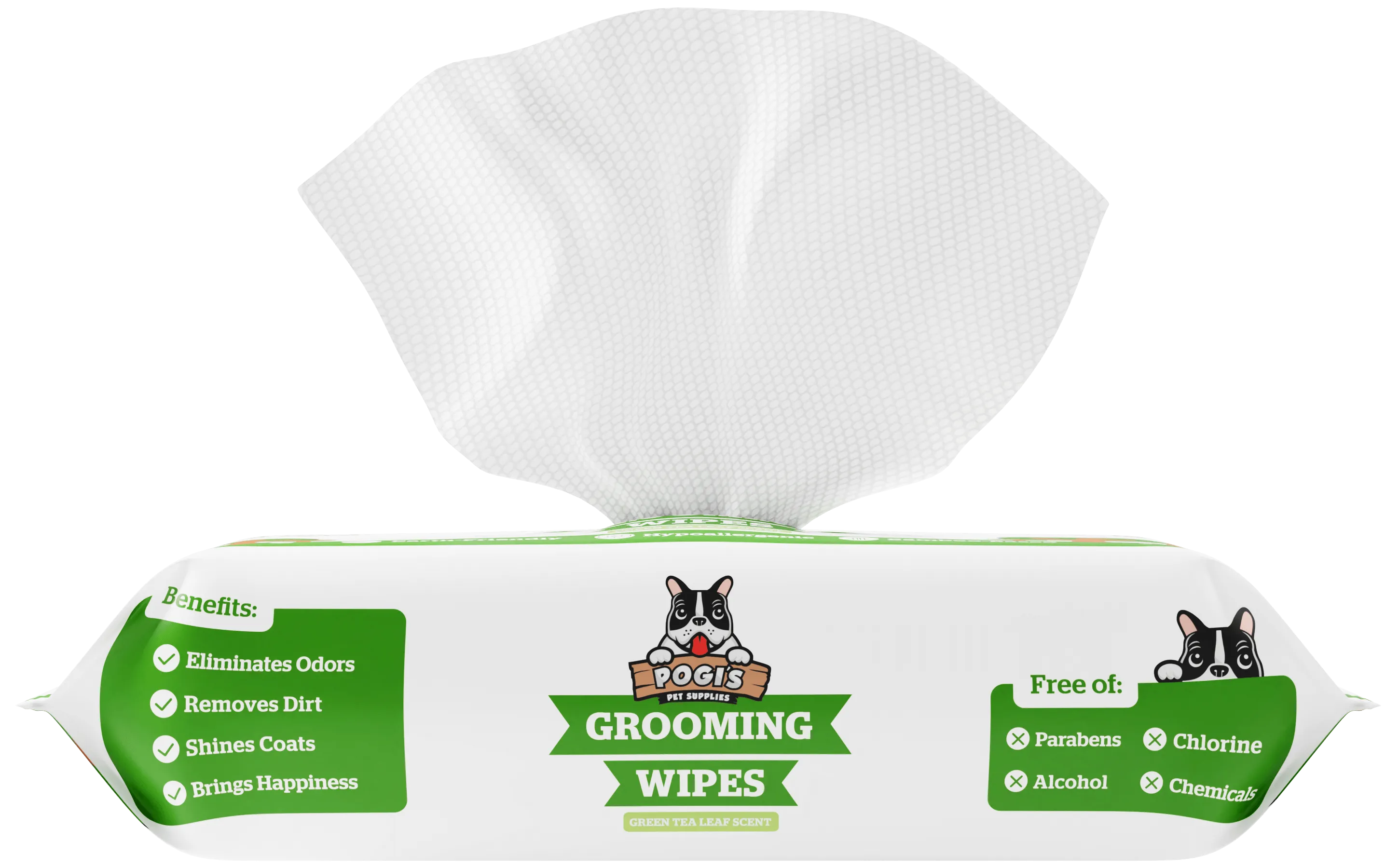 Pogi's Plant-Based Dog Grooming Wipes Pack