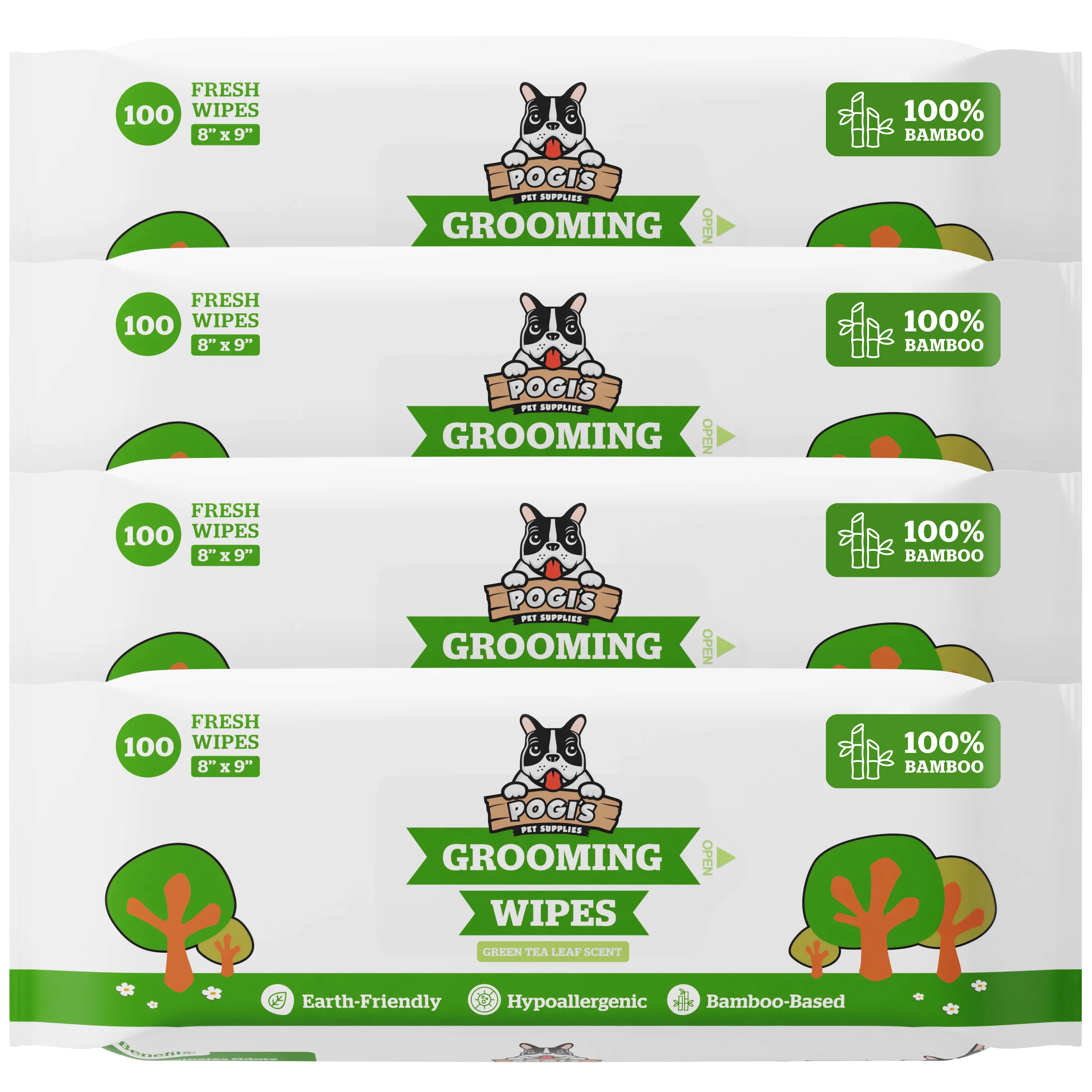 Pogi's Plant-Based Dog Grooming Wipes Pack