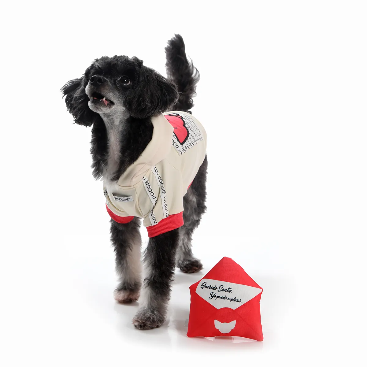 Querido Santa | Dear Santa Paws Letter Stuffed Dog Toy