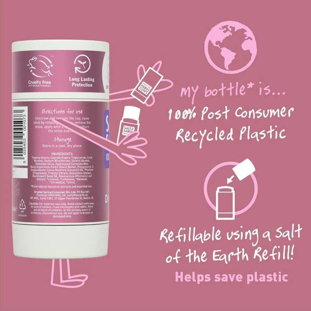 Salt of The Earth Natural Deodorant Stick (Refillable) - Lavender & Vanilla