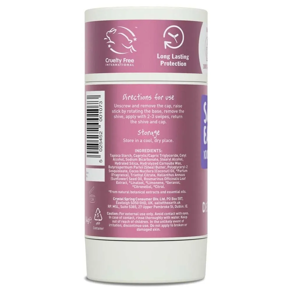 Salt of The Earth Natural Deodorant Stick (Refillable) - Lavender & Vanilla