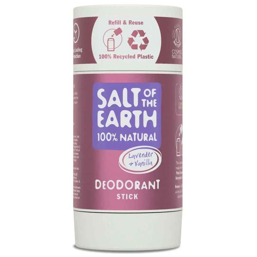 Salt of The Earth Natural Deodorant Stick (Refillable) - Lavender & Vanilla