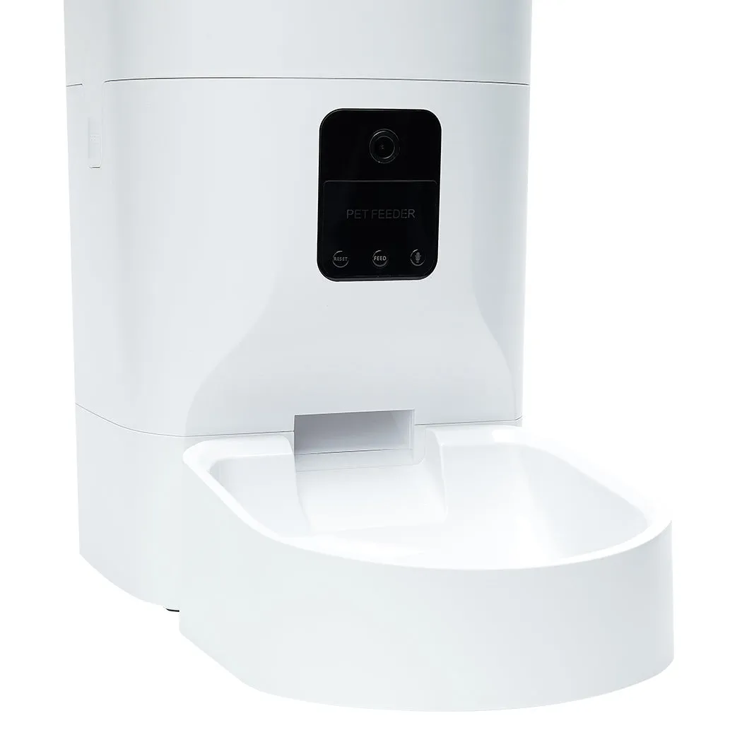 Smart Pet Feeder Camera Automatic Dog Cat Food Dispenser Portable Remote Bowl