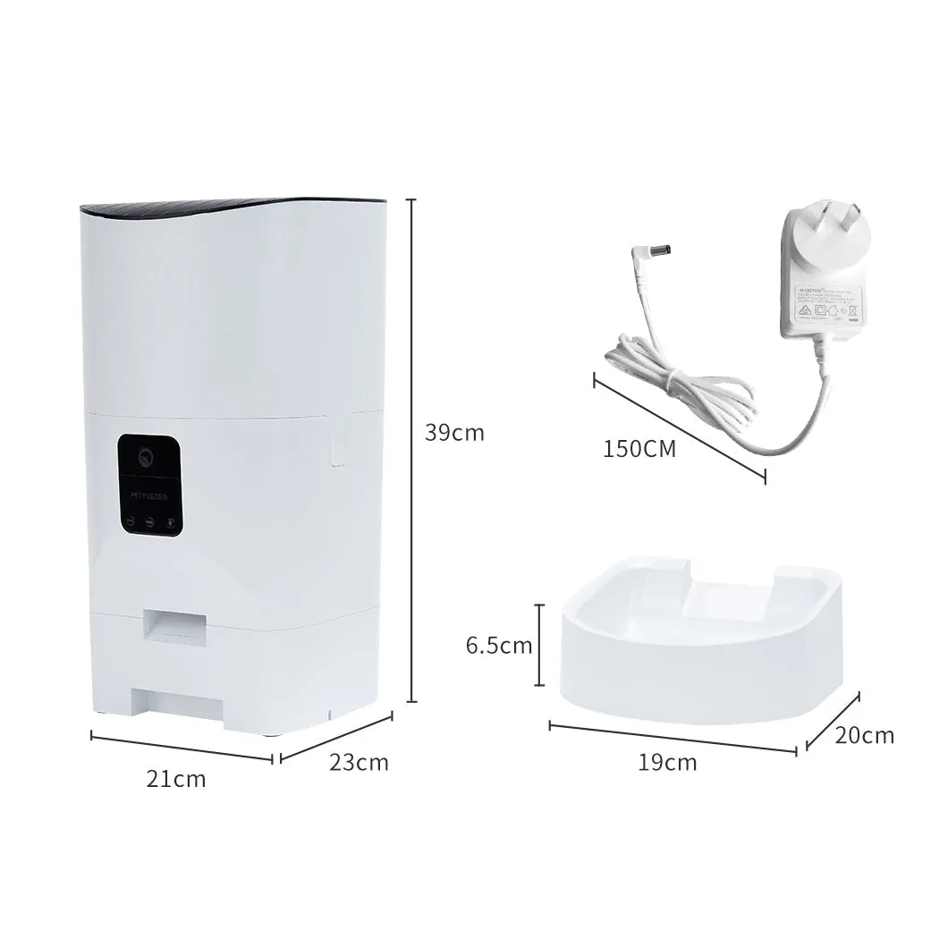Smart Pet Feeder Camera Automatic Dog Cat Food Dispenser Portable Remote Bowl
