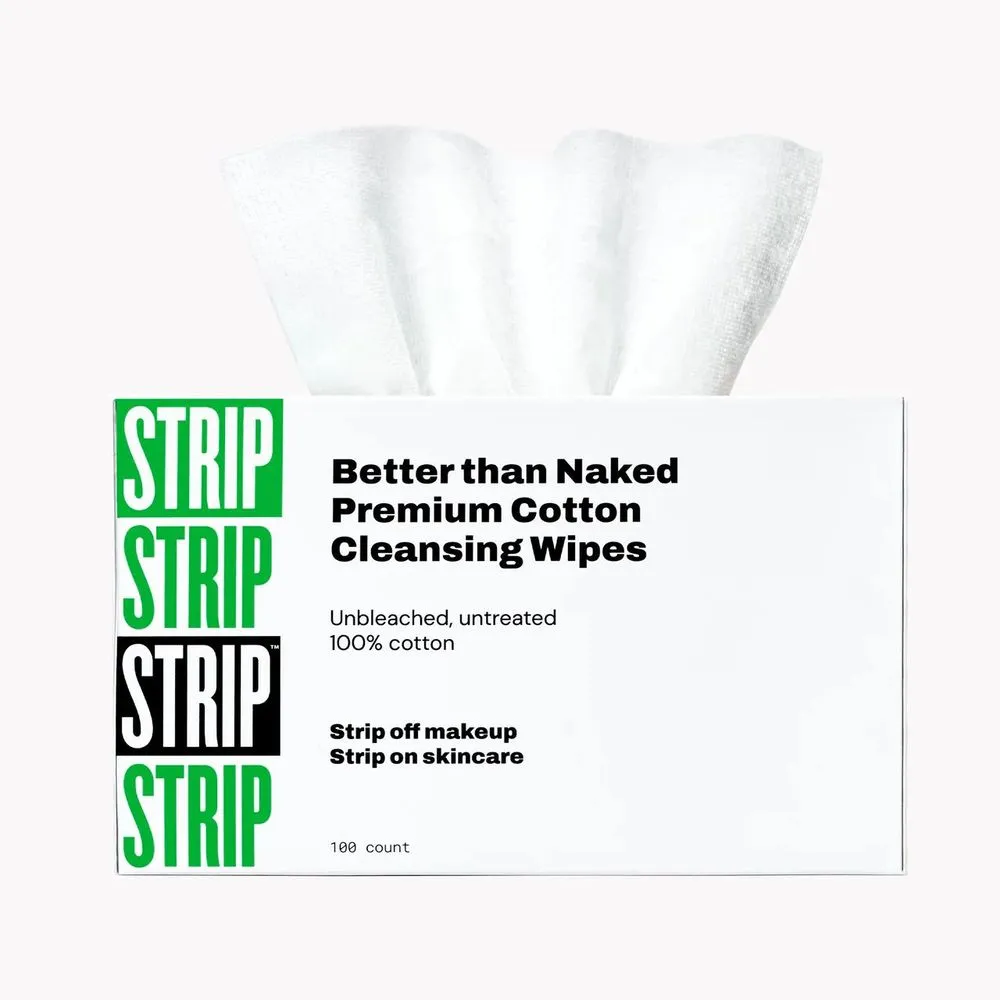 Strip Better than Naked Premium Cotton Cleansing Wipes