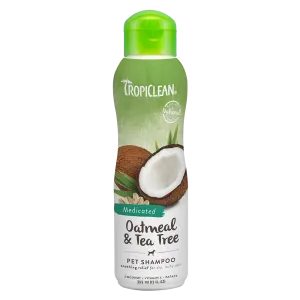 Tropiclean Medicated Oatmeal & Tea Tree Pet Shampoo 12oz