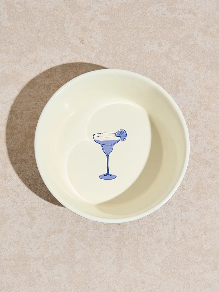 Westside Home White Pet Drinking Bowl - Large