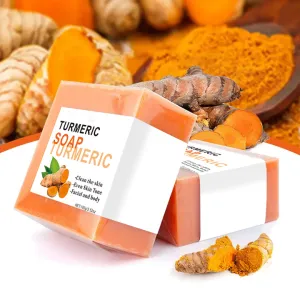 White Turmeric Square -صابون مربع مصنوع